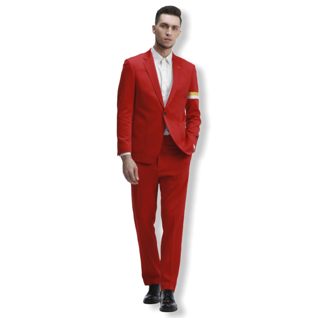 TAZZIO: Skinny Fit Striped Suit M342SK