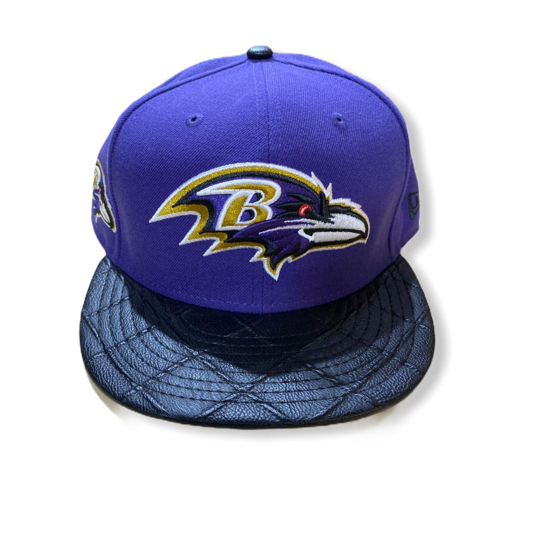 Baltimore Ravens Visor Cross Snapback 80201481 - On Time Fashions Tuscaloosa