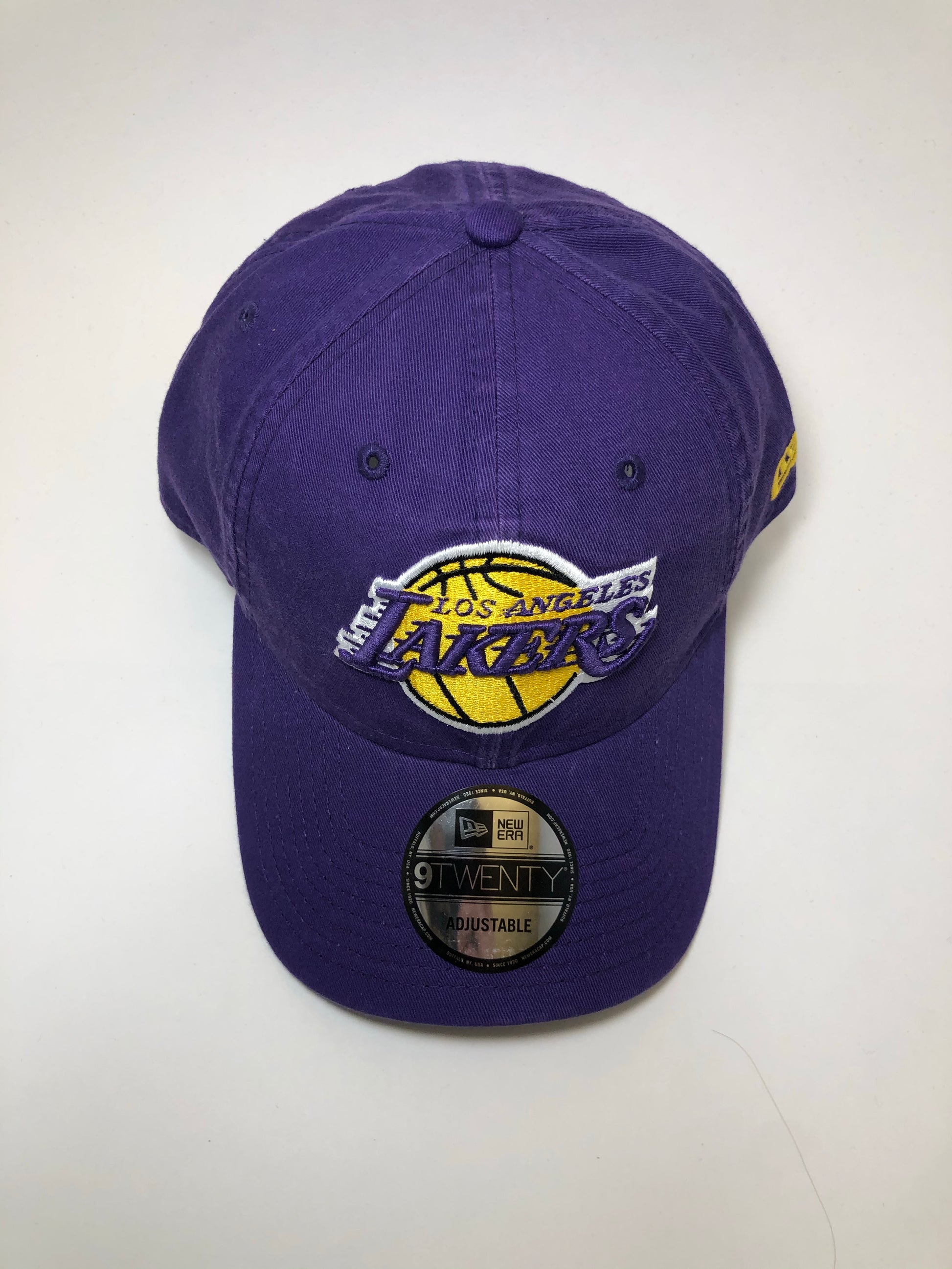 New Era Los Angeles Lakers Core Classic 9TWENTY Adjustable Hat - Purple - On Time Fashions Tuscaloosa