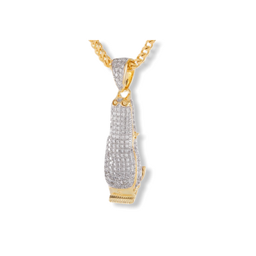 KING ICE: Gold Barber Shop Clippers Necklace - On Time Fashions Tuscaloosa