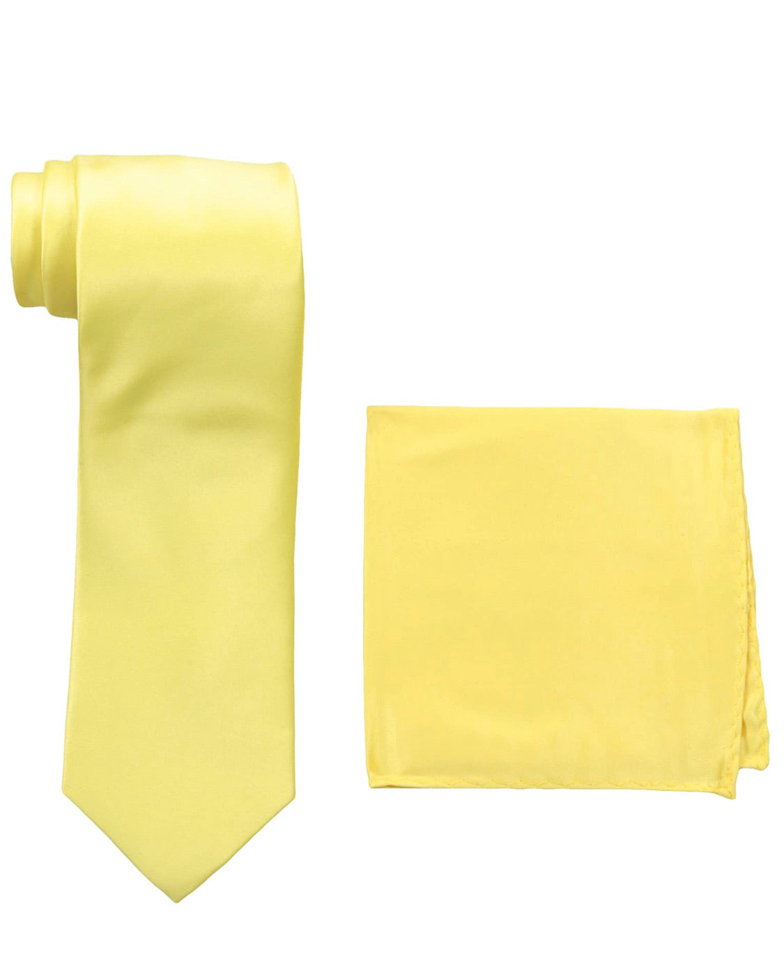 Stacy Adams Solid Banana Tie and Hanky - On Time Fashions Tuscaloosa