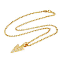 THE GOLD GODS: Arrowhead Pendant in Yellow Gold