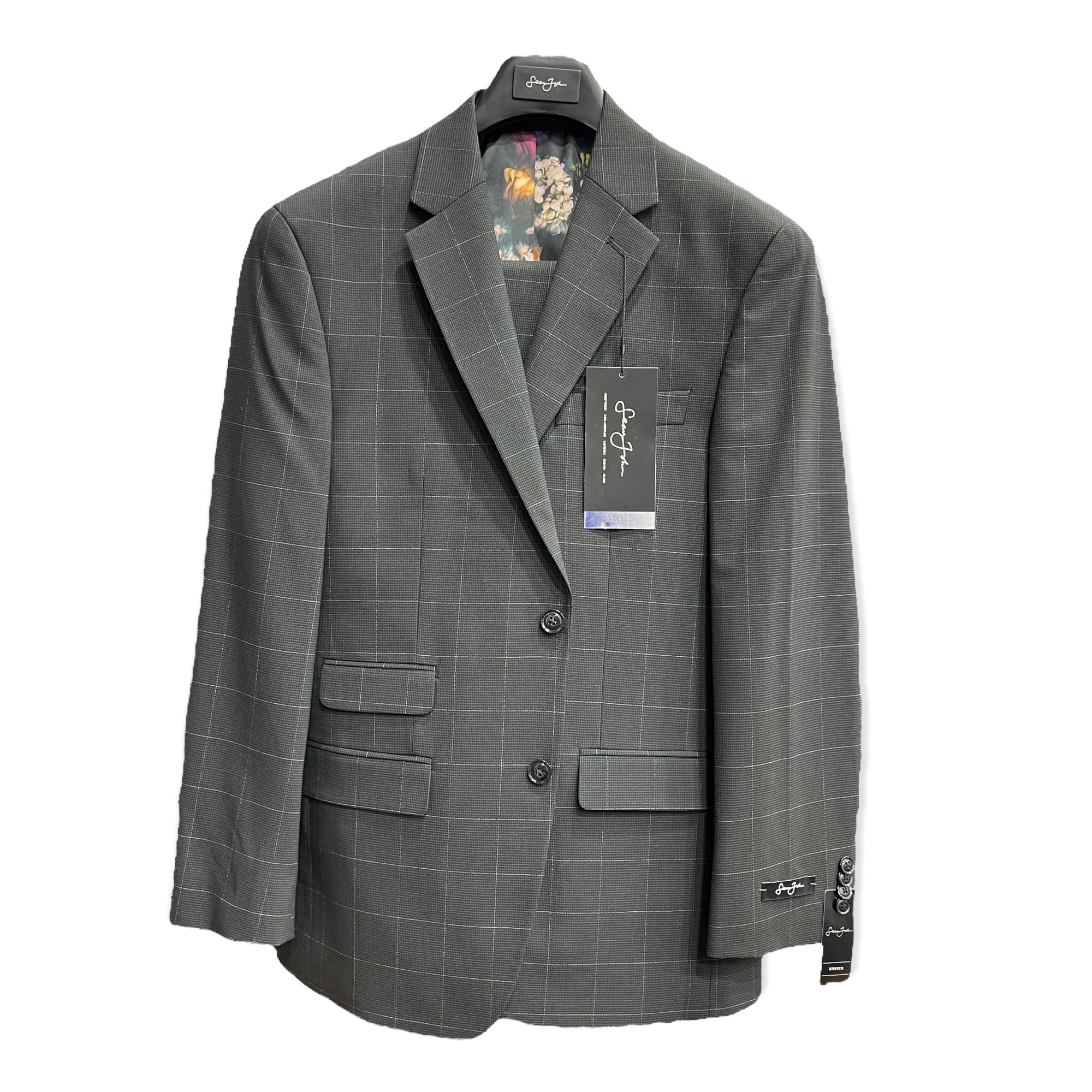 Sean John: Windowpane 2pc. Suit