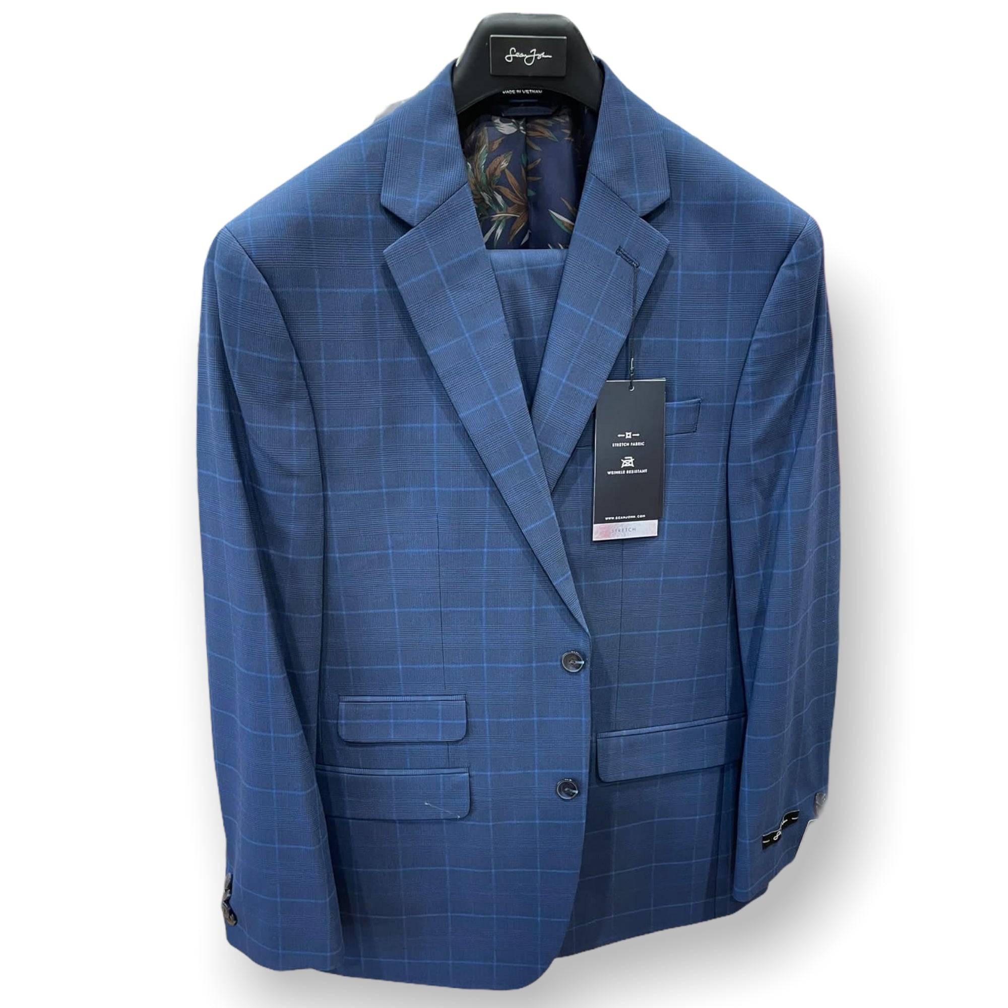 Sean John Windowpane 2pc. Suit