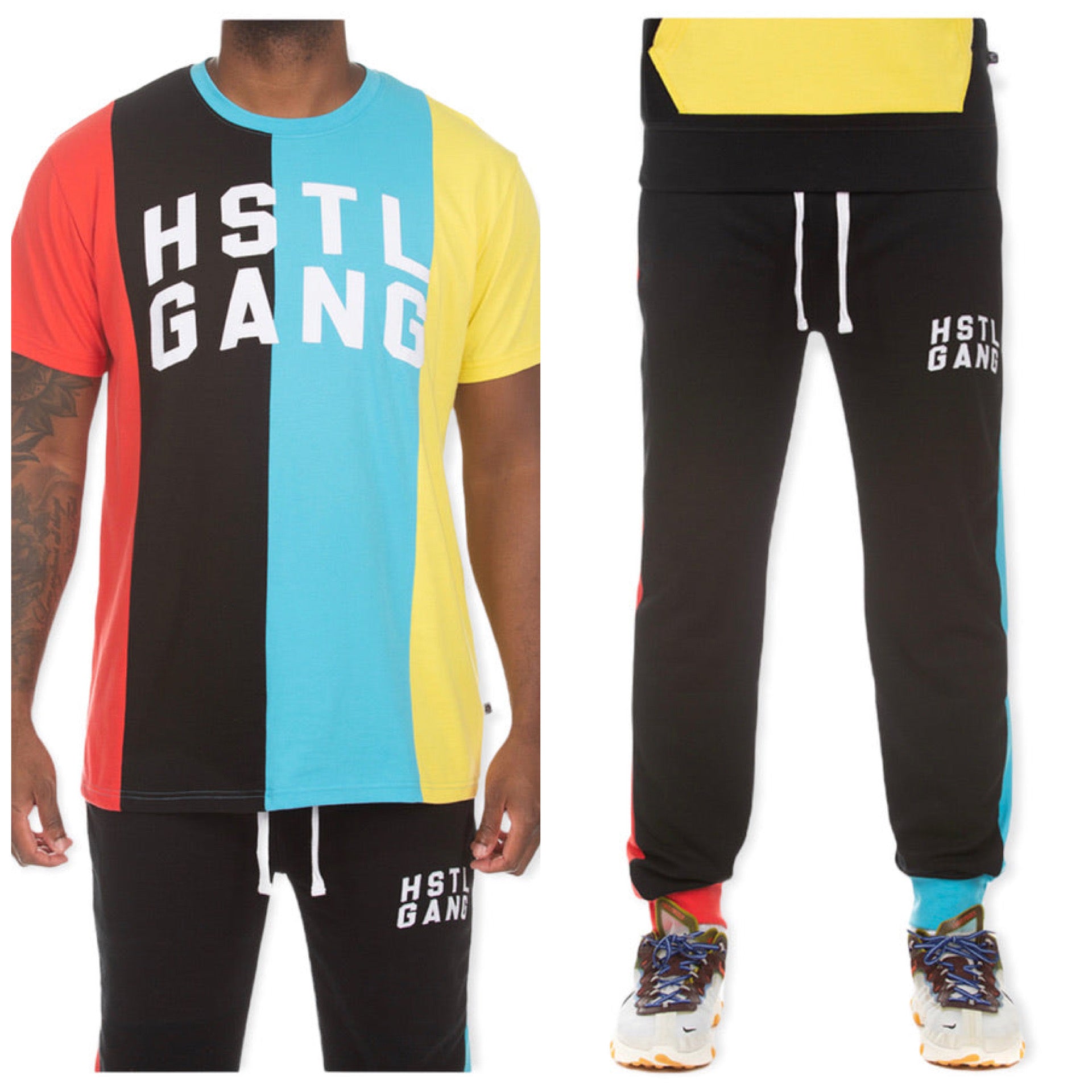 HUSTLE GANG: Aaron Tee/Jogger Set