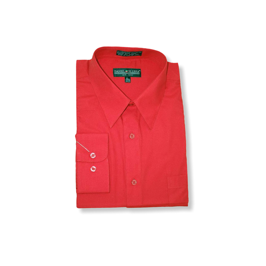 DE Red Dress Shirt - On Time Fashions Tuscaloosa