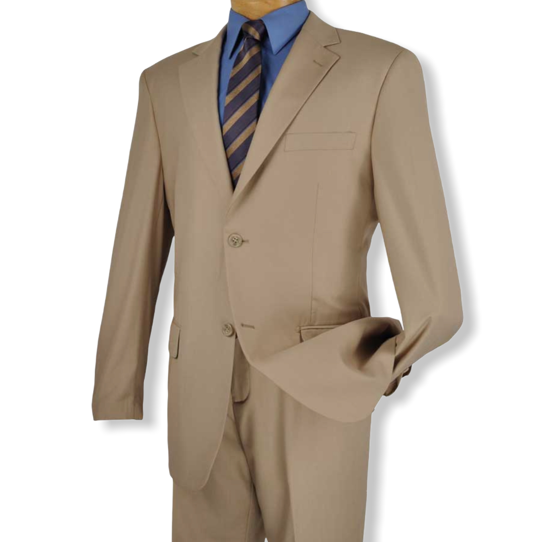 VINCI: 2pc Solid Suit 2C900-2 - On Time Fashions Tuscaloosa