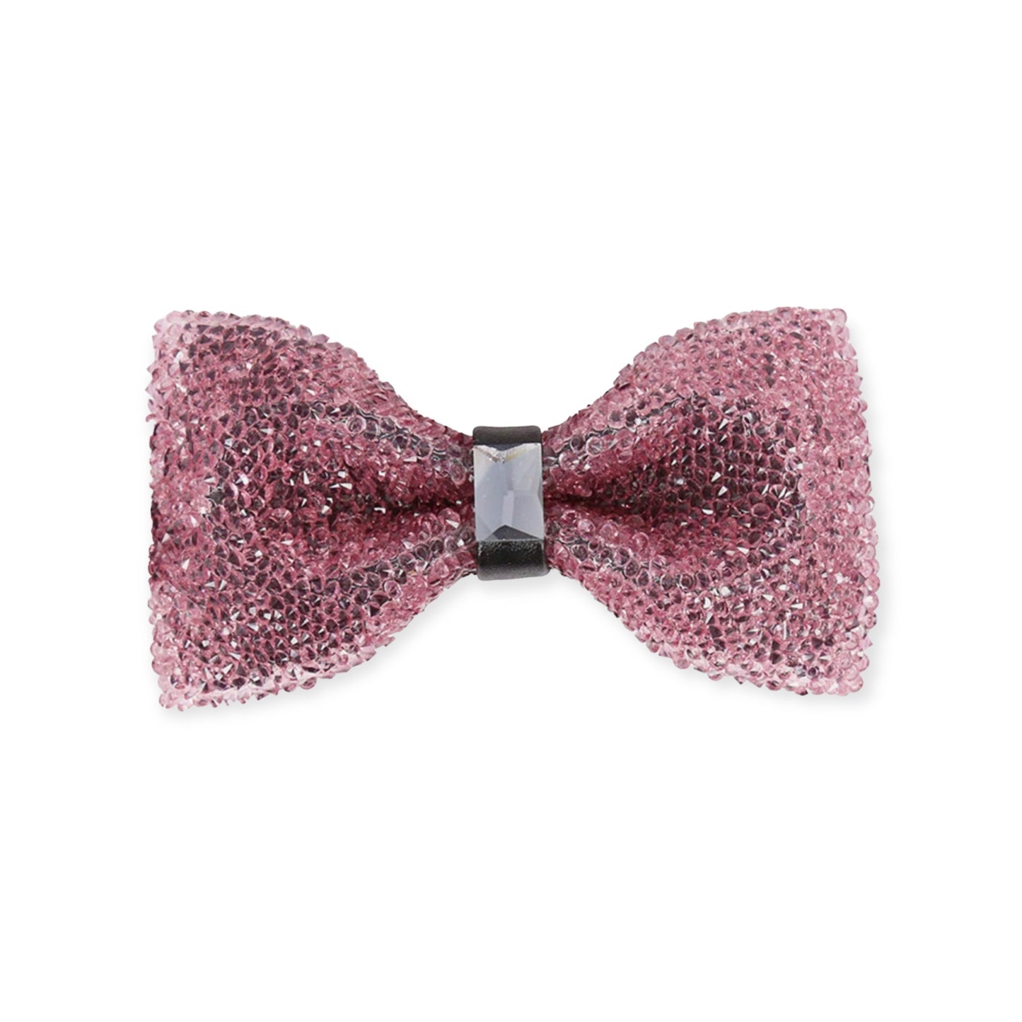 Light Pink Crystal Bow Tie