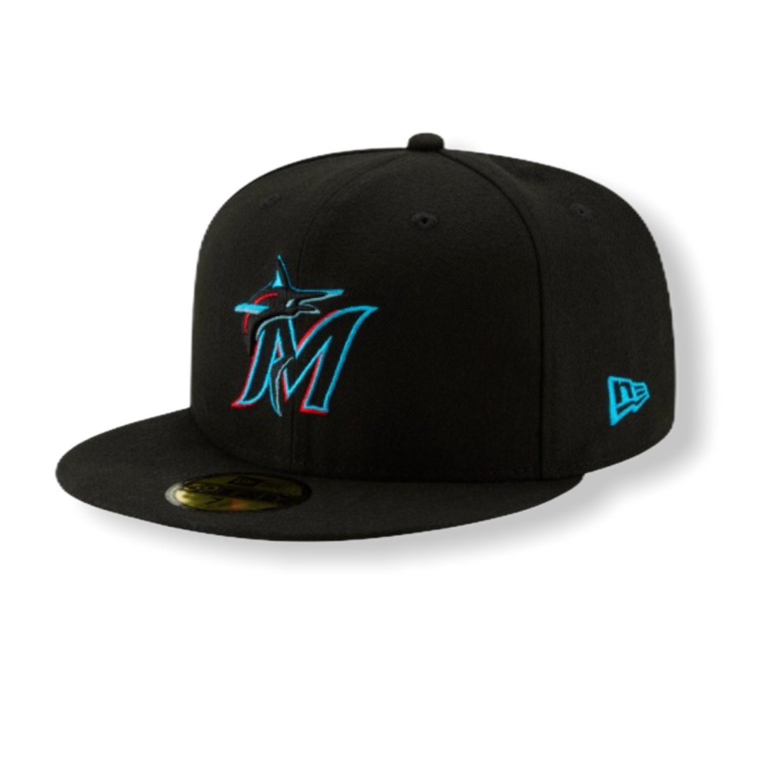 Miami Marlins Basic Fitted 70456861 - On Time Fashions Tuscaloosa