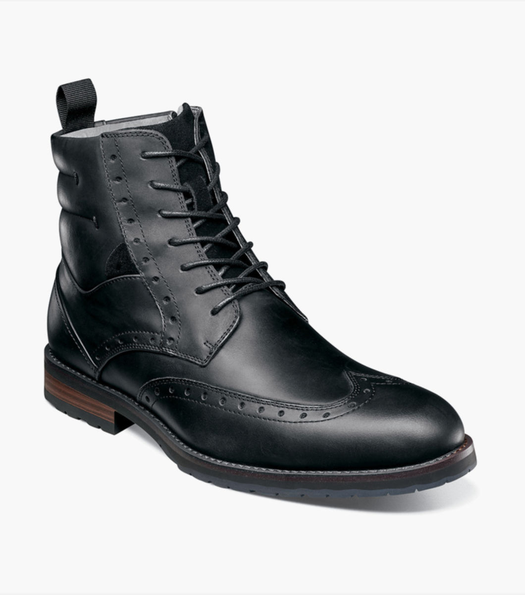 STACY ADAMS: Ozzie Wingtip Lace Up Boot 25493