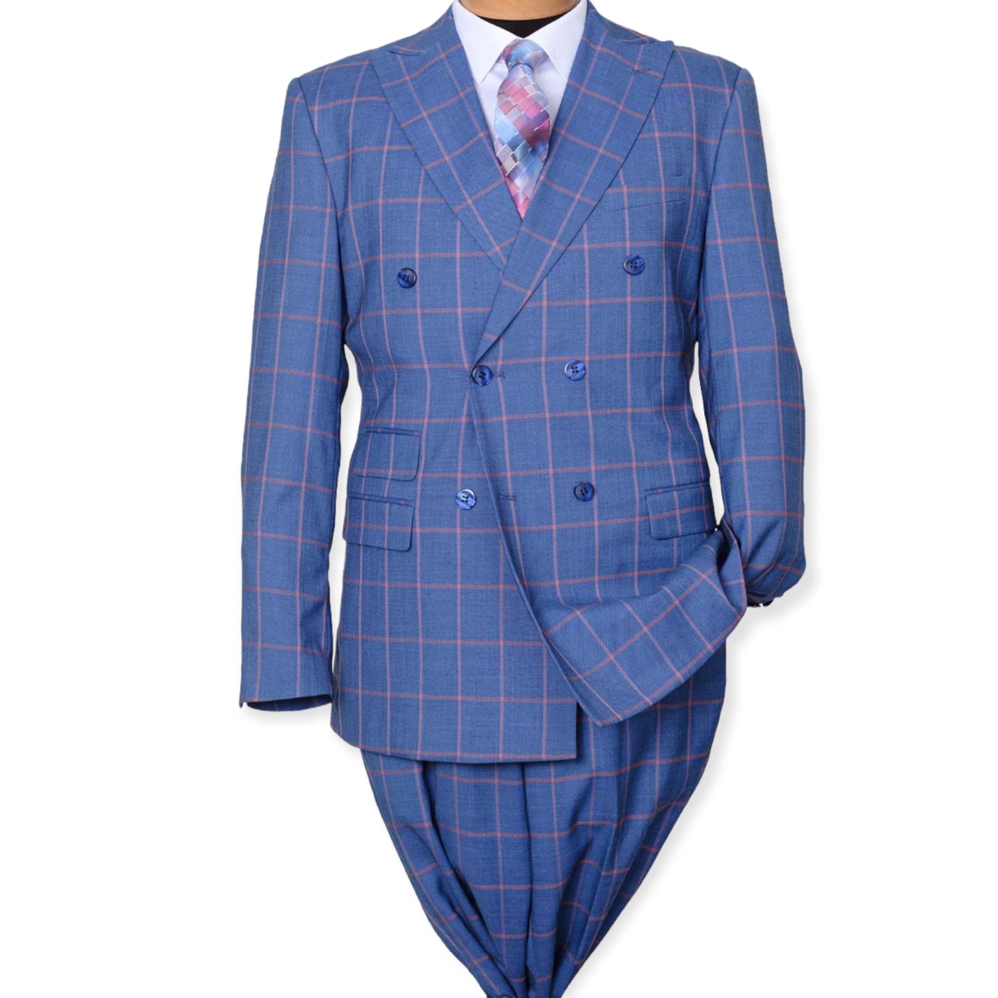 FALCONE: Slam 2pc Double Breasted Modern Fit Suit 9446